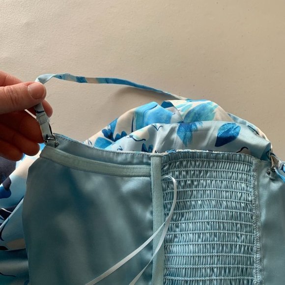 Abercrombie & Fitch Blue Floral Midi Dress - Picture 13 of 14